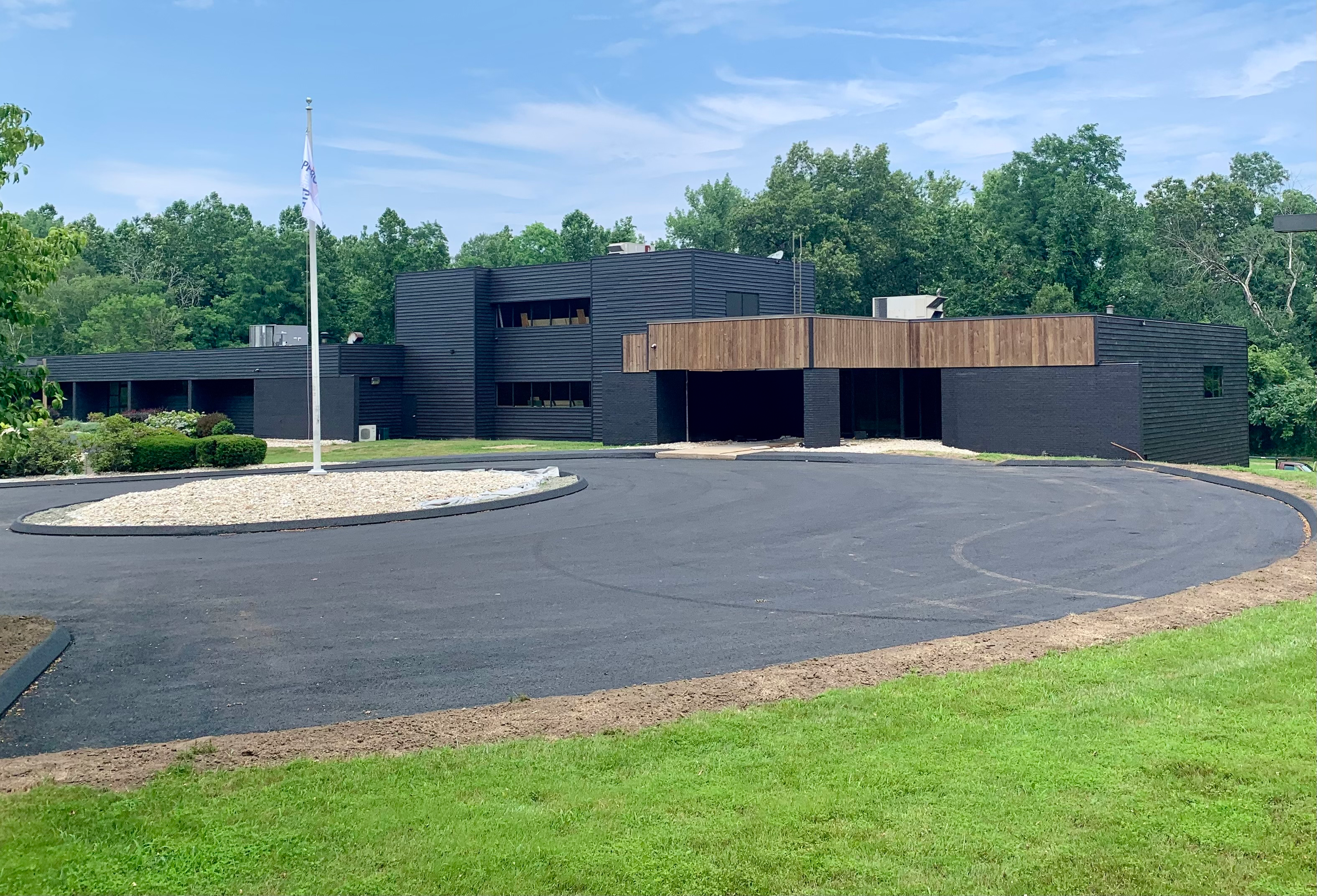 Leadership center building on nice sunny day